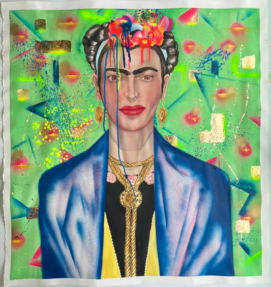 42 x 45  in. Frida at Holi