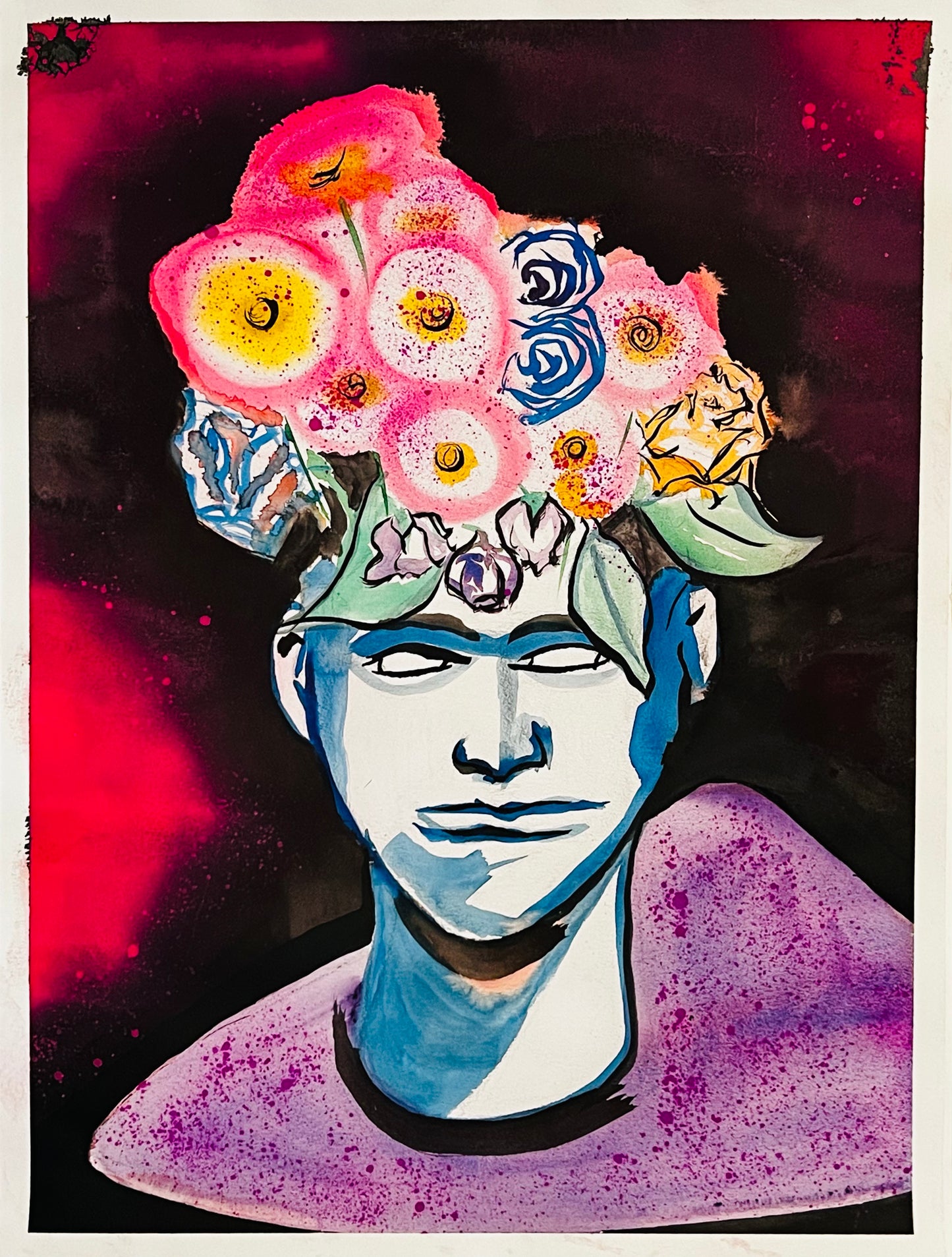 18 x 24 in. Flower Brains #2