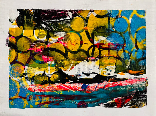 9 x 12 in. Island sunset